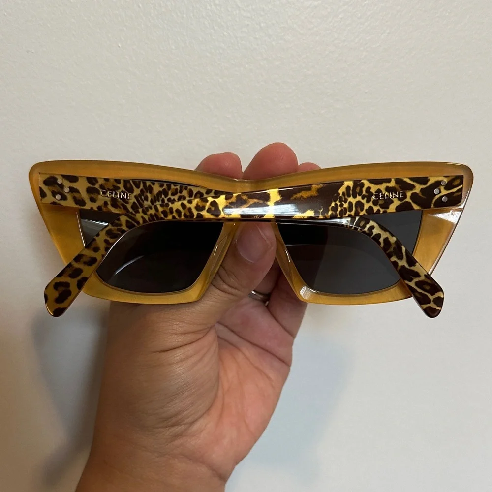 Celine Paris Animal Print Sunglasses - Picture 6 of 6